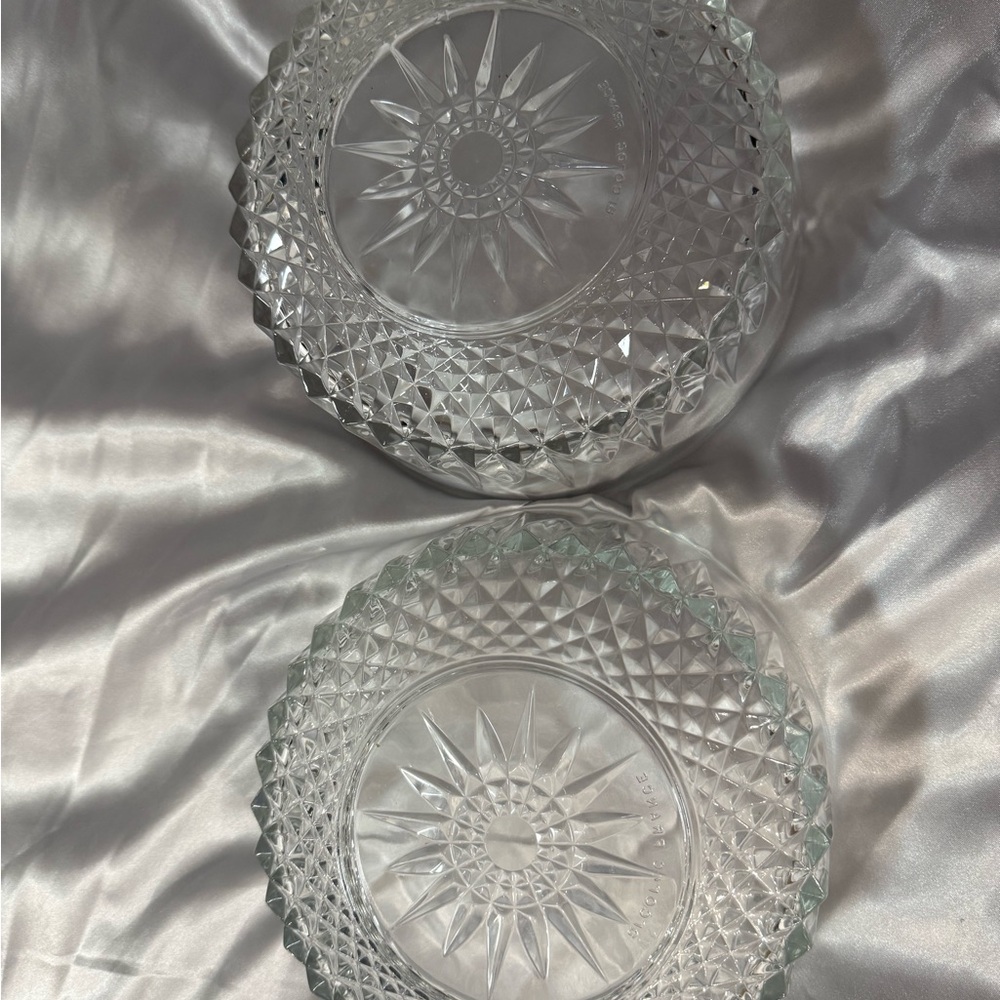 2 Vintage Arcoroc France large Salad Bowl Replacements